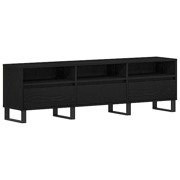vidaXL TV-Schrank TV-Schrank Schwarz Eiche 150x30x44,5 cm Holzwerkstoff (1- günstig online kaufen