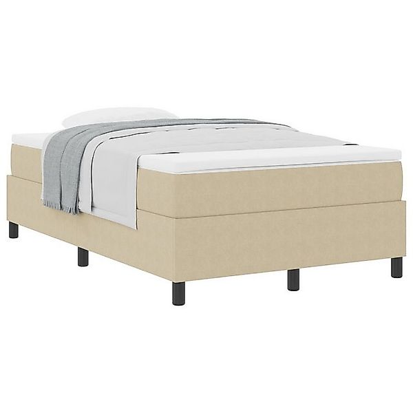vidaXL Bett Boxspringbett mit Matratze Hellgrün Grau Kleines Doppel Cordsto günstig online kaufen