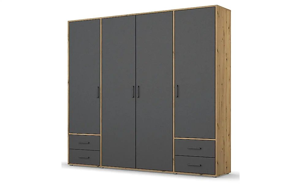Drehtürenschrank  Yarm ¦ braun ¦ Maße (cm): B: 187 H: 194 Schränke > Kleide günstig online kaufen
