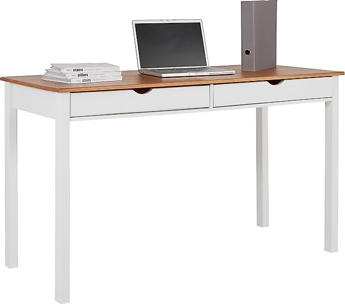 INOSIGN Schreibtisch Gava, aus massiven Kiefernholz, mit praktischen Griffm günstig online kaufen