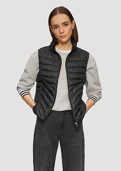 s.Oliver Outdoorjacke Outdoor-Weste Leichte Steppweste mit Stehkragen und P günstig online kaufen
