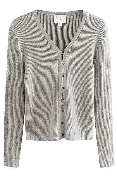 Next Strickjacke Langärmelige, gerippte Strickjacke (1-tlg) günstig online kaufen