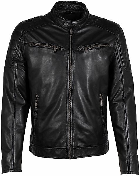 Mauritius Lederjacke "GBDerry LAORV" mit Stehkragen, Reißverschluss, Schult günstig online kaufen