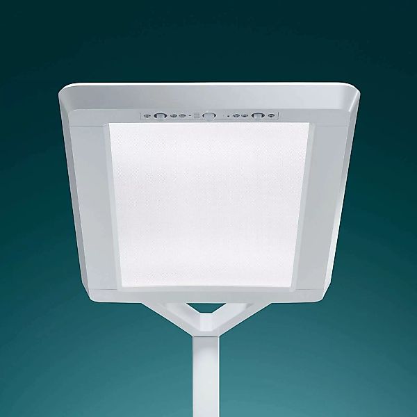 LED-Stehlampe Yara.single VTL, BT, LTX, silber günstig online kaufen