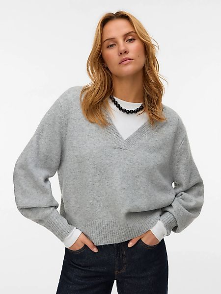 Vero Moda V-Ausschnitt-Pullover "VMBOOM LS V-NECK PULLOVER NOOS" günstig online kaufen