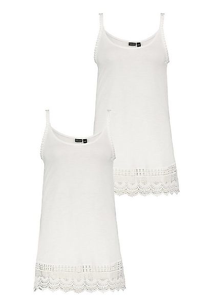 Eight2Nine Shirtkleid 2er-Set Spaghetti Top mit Häkelspitze und Spitzensaum günstig online kaufen