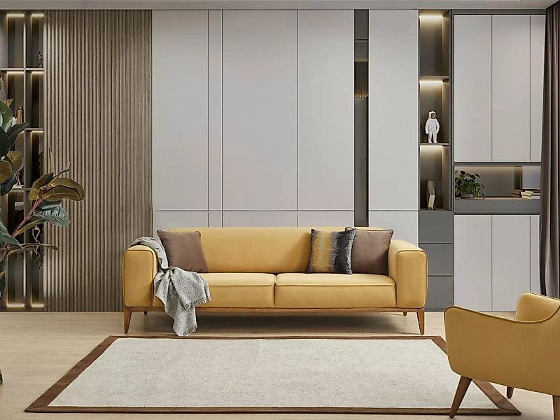 JVmoebel 4-Sitzer Wohnzimmer Sofa 4 Sitzer Luxus Designer Sofa Luxus Polste günstig online kaufen