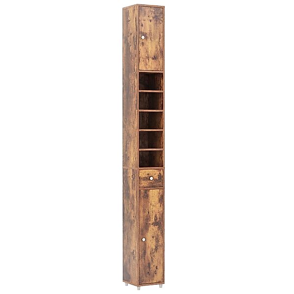 COSTWAY Hochschrank Badschrank schmal, mit Schublade, günstig online kaufen
