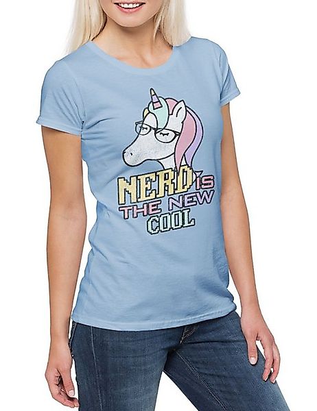 Urban Backwoods Print-Shirt Nerd Is The New Cool Damen T-Shirt Jerk Geek Un günstig online kaufen