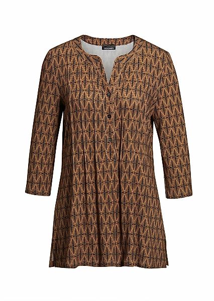 GOLDNER Print-Shirt "Kurzgröße Figurschmeichelndes Drucktunika-Shirt" günstig online kaufen