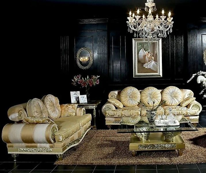 JVmoebel Sofa, Klassische Sofagarnitur 3+2 Barock Rokoko Antik Stil Sofa Co günstig online kaufen