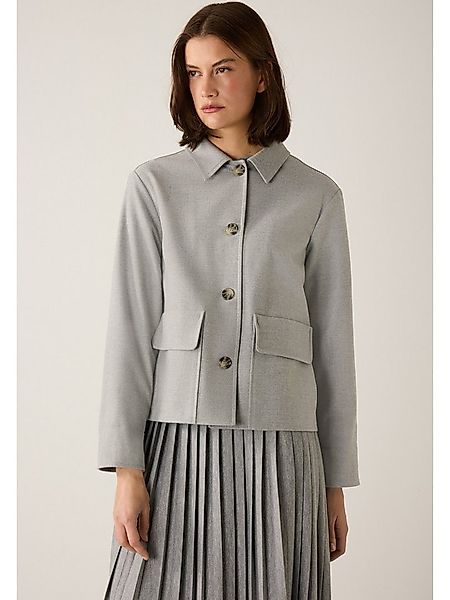 MORE&MORE Kurzblazer flanellgraue Blazer-Jacke, kurz günstig online kaufen