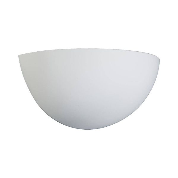 Lindby Wandleuchte Pascali, 13 cm, E14, weiß, Gips, bemalbar günstig online kaufen