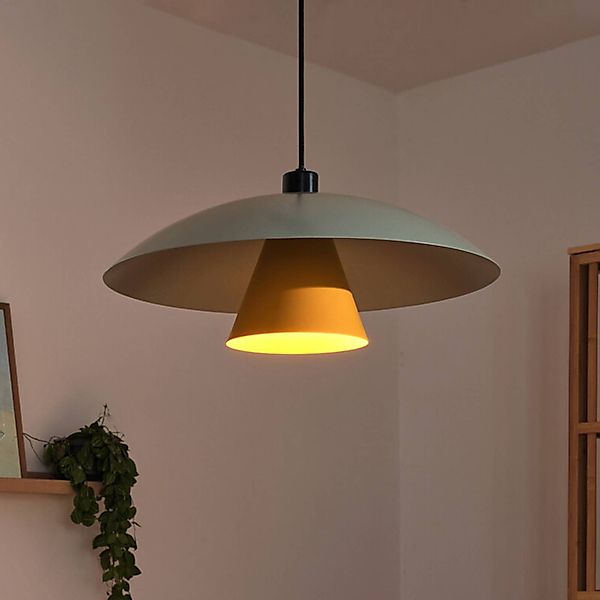 OSRAM Hängelampe Decor Flying Mushroom grün/gelb, Stahl, E27 günstig online kaufen