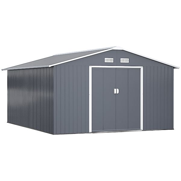 Outsunny Gerätehaus Fahrradschuppen, Schuppen, BxT: 340x386 günstig online kaufen