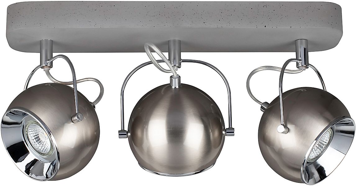 SPOT Light Deckenleuchte »BALL CONCRETE«, inklusive Leuchtmittel 3 x GU10 günstig online kaufen