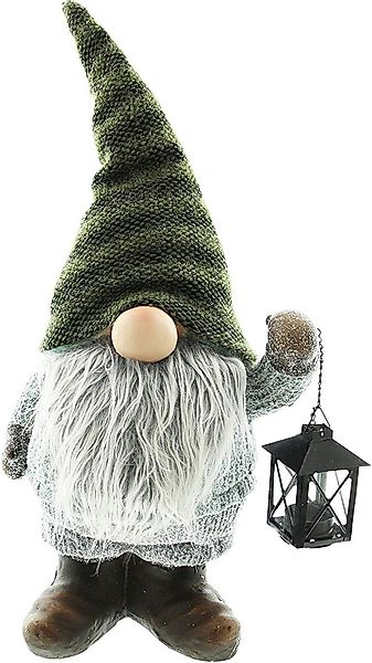 Home-trends24.de Dekofigur Wichtel Zottelbart Laterne Teelicht-Halter günstig online kaufen