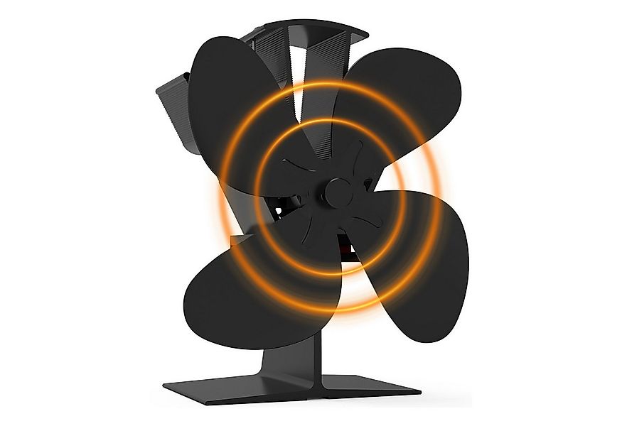 kisidus Kaminventilator 4 Flügel Ofenventilator Ohne Strom, Wärmebetriebene günstig online kaufen