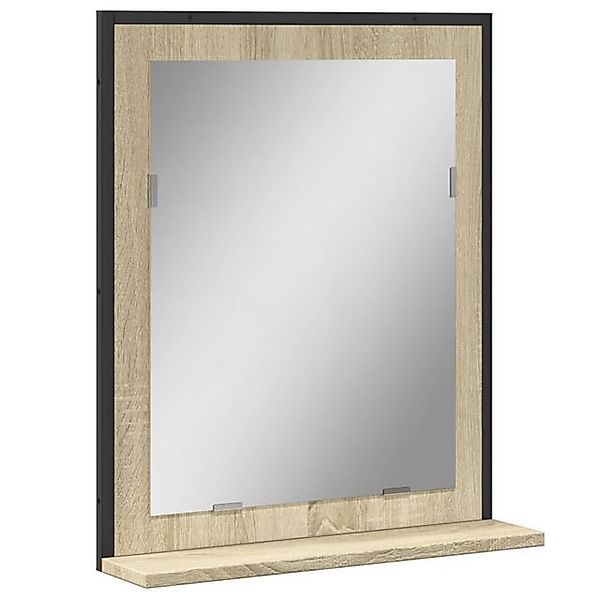 vidaXL Spiegelschrank Badspiegel mit Ablage Sonoma Eiche 50x12x60 cm Spanpl günstig online kaufen