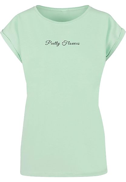Merchcode T-Shirt "Merchcode Damen Ladies Pretty Flowers - Extended Shoulde günstig online kaufen