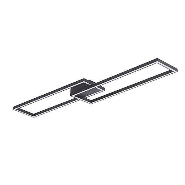 Lucande LED Deckenleuchte Tjado 10013005 Dimmbar Modern in Schwarz aus Meta günstig online kaufen