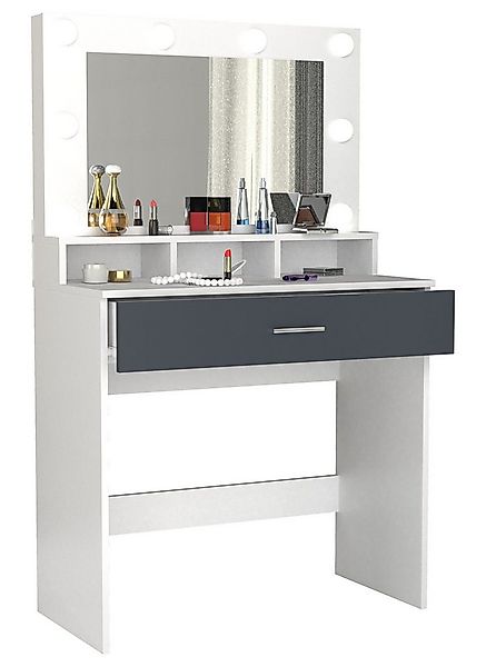 VCM Schminktisch Schminktisch Frisiertisch Schublade Spiegel Kosmal günstig online kaufen