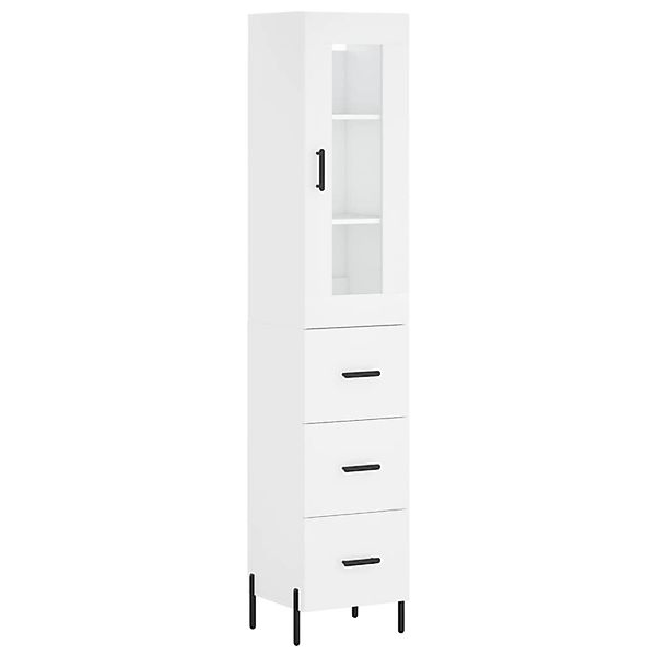 vidaXL Highboard Weiß 34,5x34x180 cm Holzwerkstoff 3199241 günstig online kaufen