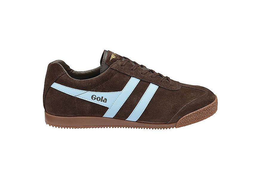 Gola Harrier Suede-Leder dunkelbraun/blau Herren Sneaker günstig online kaufen