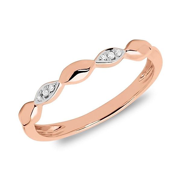 Unique Goldring Ring 585er Roségold Diamanten günstig online kaufen