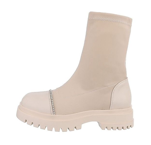 Ital-Design Damen Freizeit Plateaustiefelette (84989765) Blockabsatz Platea günstig online kaufen