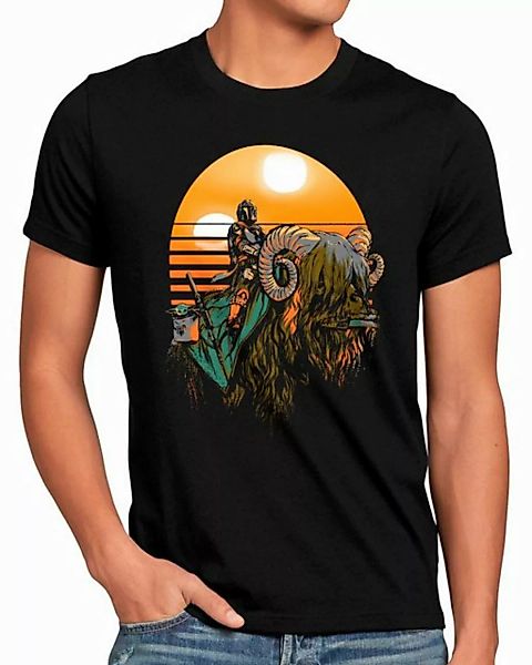 style3 T-Shirt Bantha Rider yoda star the mandalorian wars günstig online kaufen