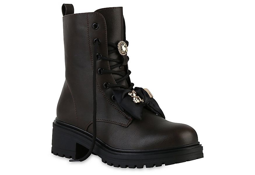 VAN HILL 841443 Schnürstiefelette Damen Gefütterte Schnürstiefeletten Stief günstig online kaufen