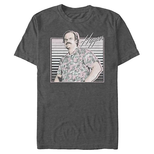Netflix - Stranger Things - Hopper Hawaiian - Männer T-Shirt günstig online kaufen