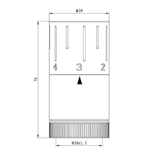 WITEN&NOCK Heizkörperthermostat Design Thermostatkopf M30x1,5mm Heizkörperv günstig online kaufen