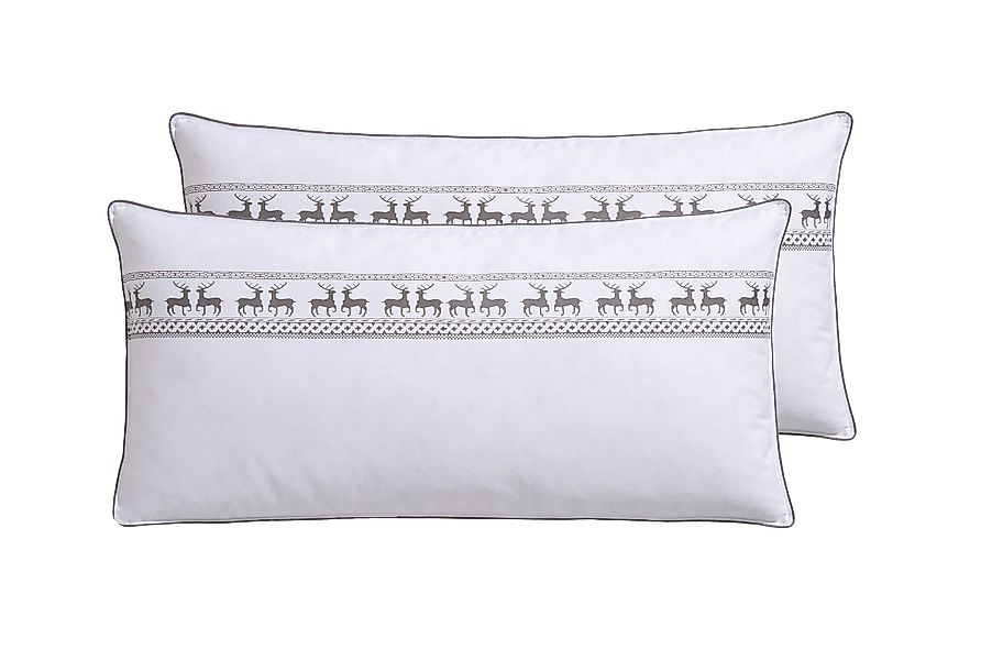 Älgdröm Federkopfkissen »Forsakar, Kopfkissen in 40x80 cm, 80xc80 cm, 2-tlg günstig online kaufen