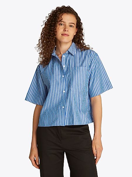 Tommy Hilfiger Kurzarmshirt POPLIN BOXY SHORT günstig online kaufen