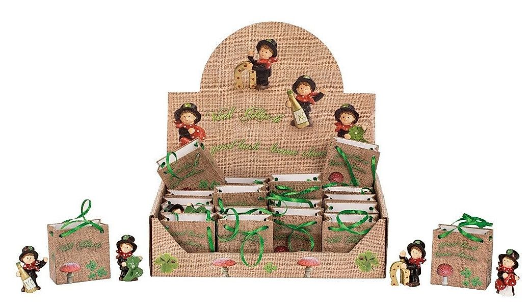 Geschenkestadl Dekofigur 24 Schornsteinfeger Glücksbringer im Display – han günstig online kaufen