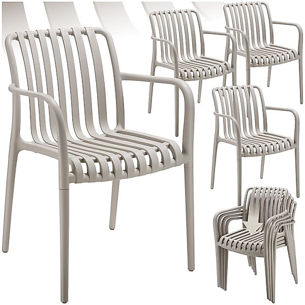 tectake Gartenstuhl Gartenstühle (Set, 4 St), günstig online kaufen