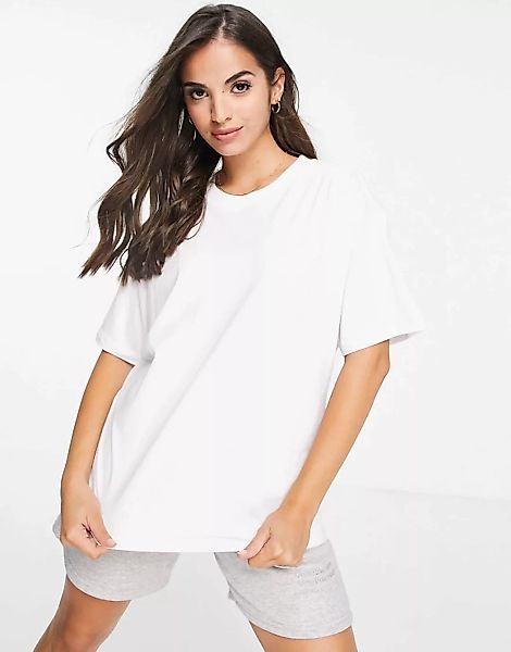 ASOS DESIGN – Ultimate – Oversize-T-Shirt in Weiß günstig online kaufen