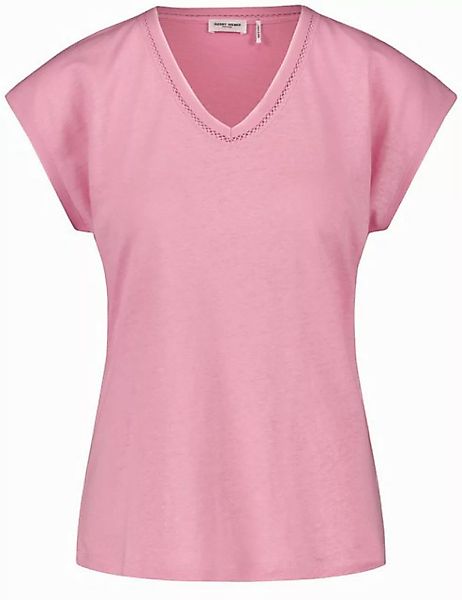 GERRY WEBER Kurzarmshirt Kurzarmshirt mit Chiffonblende günstig online kaufen