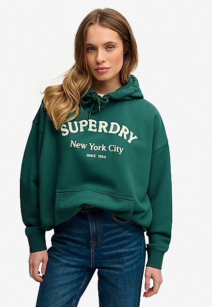 Superdry Kapuzensweatshirt "Luxe Casual Emb Relaxed Hood", Baumwolle, overs günstig online kaufen