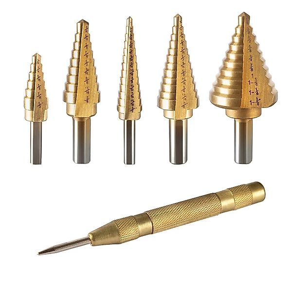 STAHLWERK Stufenbohrer HSS Stufenbohrer / Kegelbohrer Set 6 Teile, (Set, 5- günstig online kaufen