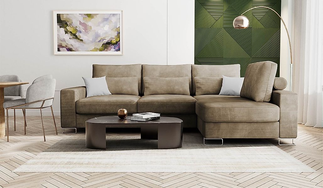 Hygger Möbelhaus Ecksofa Thomas L-Form Wahlweise günstig online kaufen