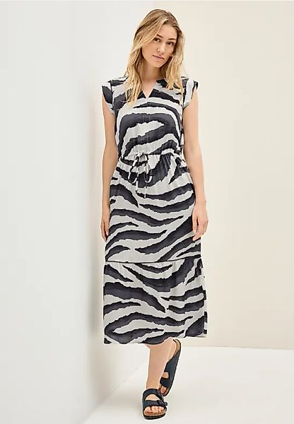 Gemustertes Volant-Kleid günstig online kaufen