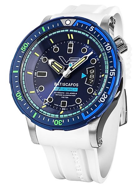 Vostok Europe Automatikuhr Batiscafos Weiß/Blau günstig online kaufen