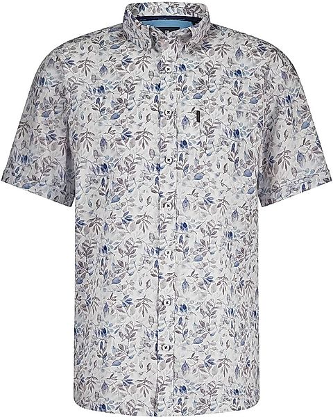 State Of Art Short Sleeve Poplin Hemd Beige Blau - Größe S günstig online kaufen