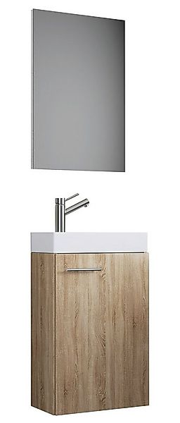 VCM Waschtisch 3-tlg Gäste WC Waschplatz Waschtisch Slito Spiegel günstig online kaufen