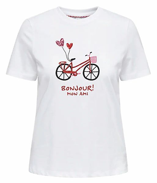 ONLY Kurzarmshirt "ONL30 KITA LIFE S/S HEART BOX TOP JRS" günstig online kaufen