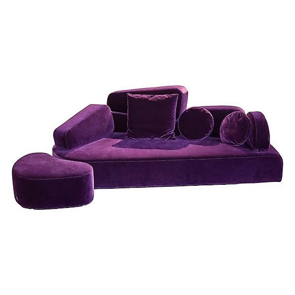 brühl & sippold 2-Sitzer Sofa Mosspink Bezug Stoff 4473 87 Samt Lila Violet günstig online kaufen