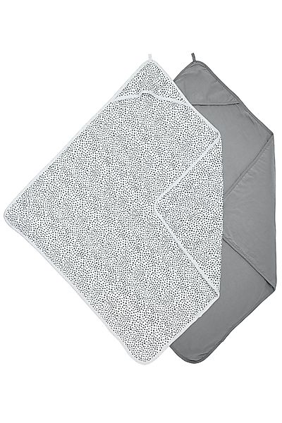 Meyco Baby Kapuzenhandtuch Cheetah, Uni Grey, günstig online kaufen